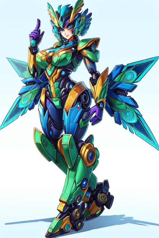 Female peacock transformers autobots style