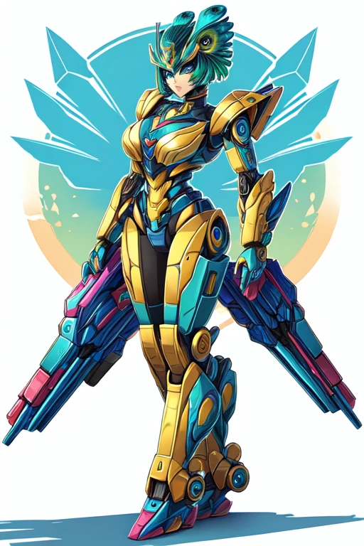 Female peacock transformers autobots style