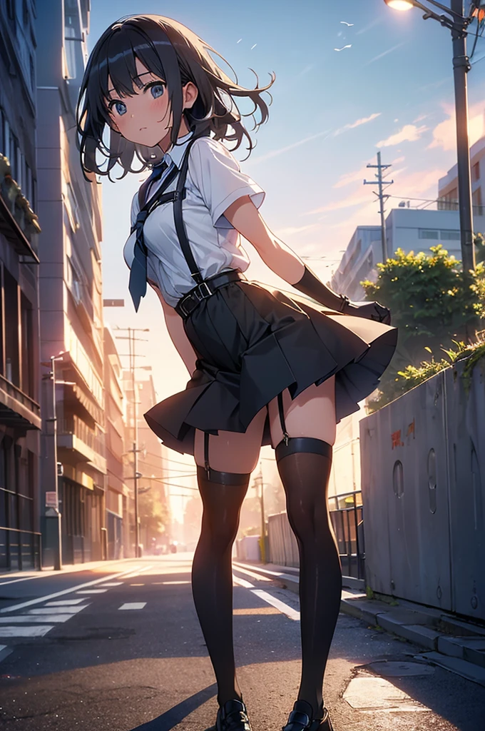 Elementary school AV actress,Show me your ass,School uniforms,young,bangs,(Browsing Caution:1.2),in the train