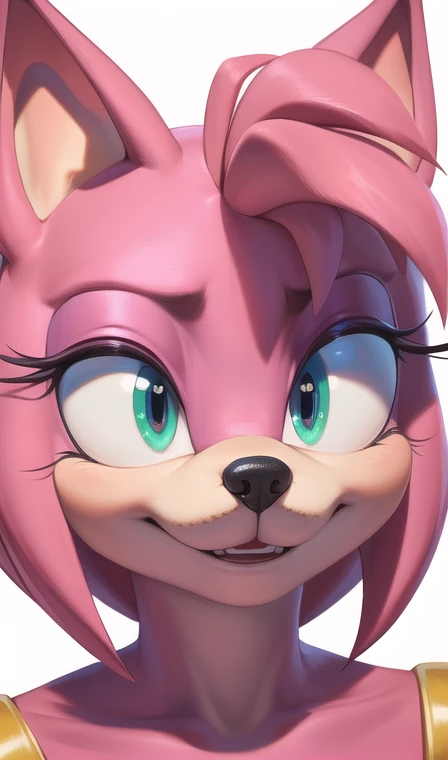 Amy Rose (best quality,4k,8k,highres,masterpiece:1.2),ultra-detailed,(realistic,photorealistic,photo-realistic:1.37),extremely detailed eyes and face,longeyelashes,beautiful detailed eyes,beautiful detailed lips,