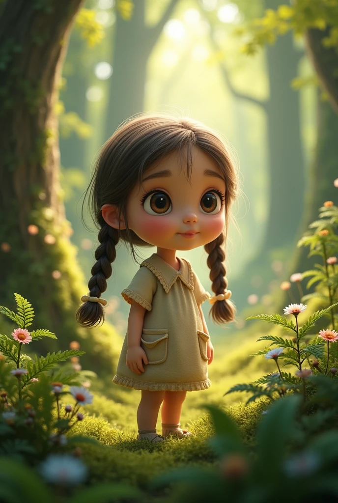 arafed image of a girl with long hair and a blue dress, adorable digital painting, childrens art in artstation, cute detailed digital art, realistic cute girl painting, stunning digital illustration, beautiful digital illustration, cartoon digital painting, 🤤 girl portrait, cute digital art, closeup character portrait, beautiful digital artwork, realistic digital illustration, epic digital art illustration