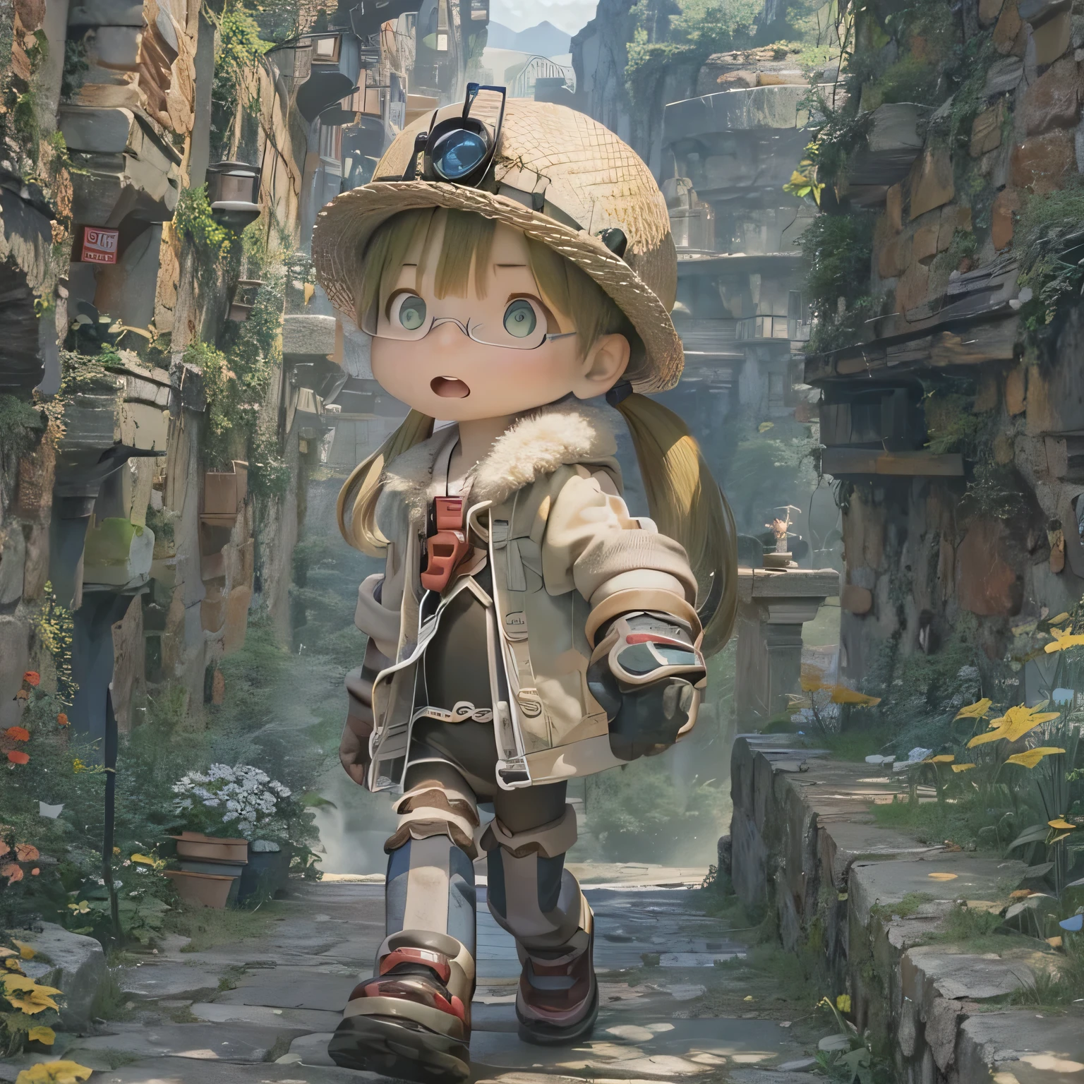 ,Rico,Made in Abyss,Walking through Blackrim Town
