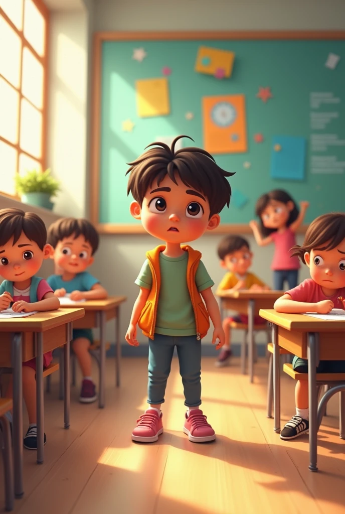 Bored children in class