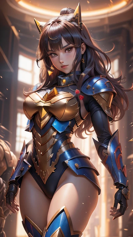 Warrior brunette, 1 girl, costume, best quality, 8k, wallpaper, ultra detailed, ultra realistic, plate armor, short skirt, skirt lifted, green skirt, white panties, thong, panties appearing, dark hair, wavy hair, realistic, D&D, lying in bed, cameltoe, pantyshot, legs open, legs apart, legs raised,upskirt, Steel gauntlets, steel boots, steel breastplate, RAW,