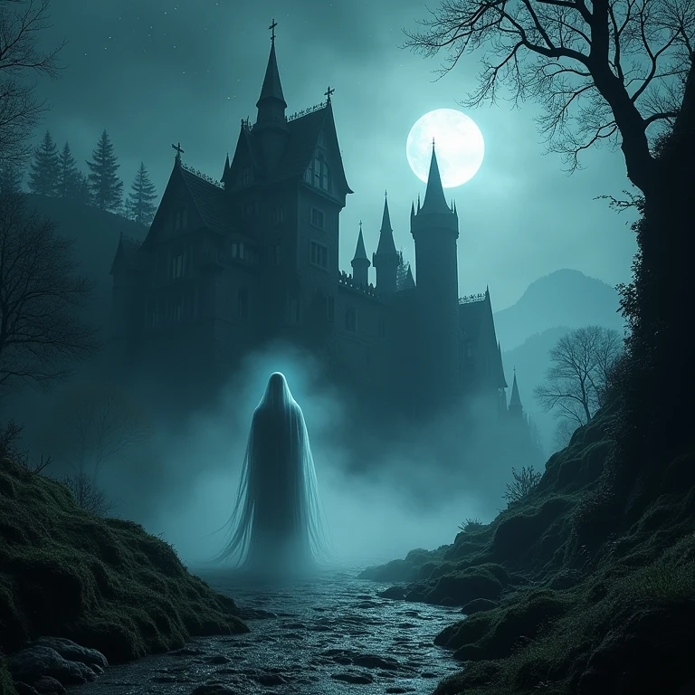 There is a lake in distant Zan, Beyond the wonted haunts of man, Where broods alone in a hideous state, A spirit dead and desolate; A spirit ancient and unholy, Heavy with fearsome melancholy, Which from the waters dull and dense, Draws vapors cursed with pestilence.