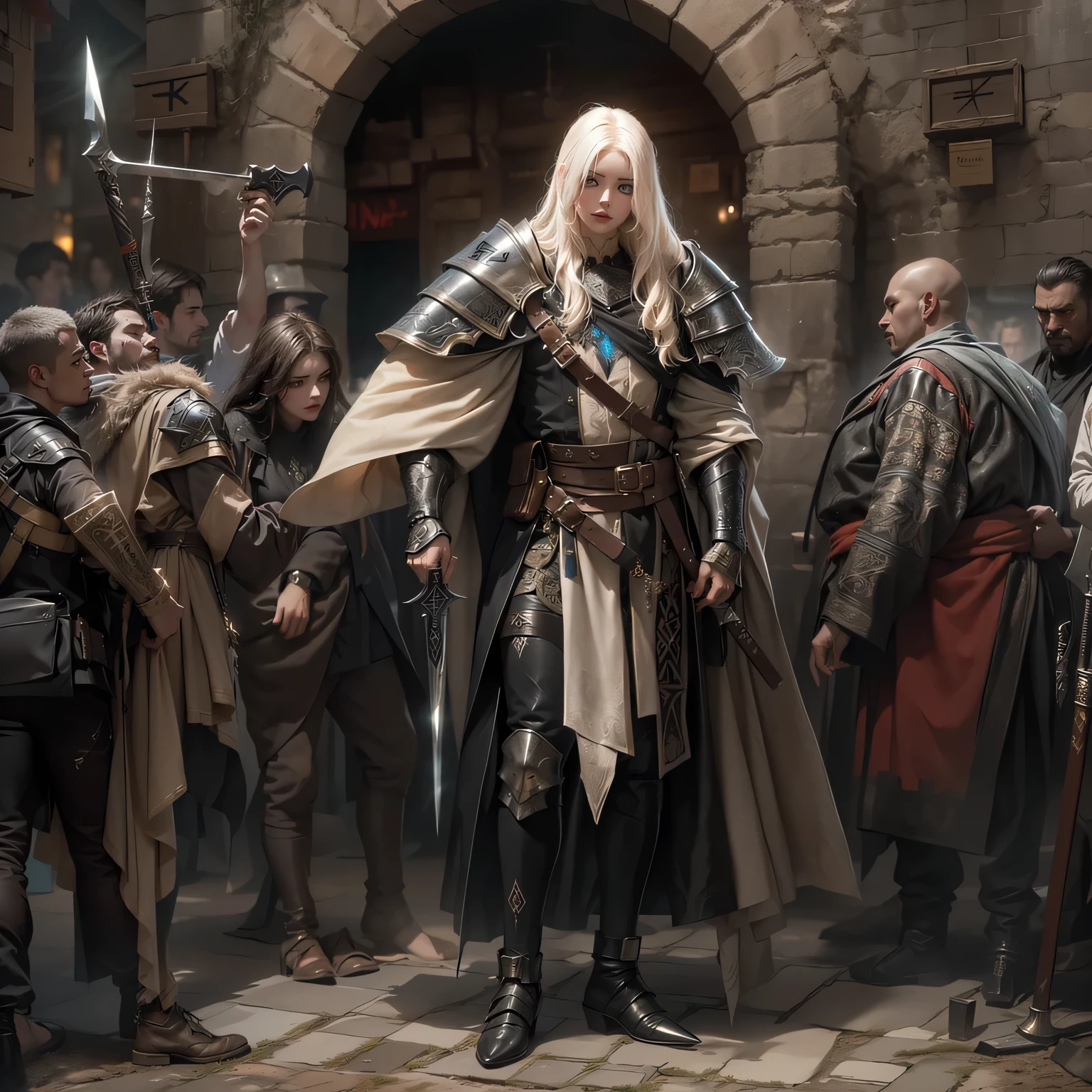 Highly detailed epic cinematic CG concept art renders digital painting: a boat stands a lot of people dressed in medieval clothes, White and gold priestess robes, Crusader kings, Gold and white robes, Medieval fantasy,dynamic dramatic cinematic lighting, accurate correct anatomy, aesthetically pleasing, very inspiring, hyper detailed illustration, 8k, hdrdetailed eyes, perfect eyes, epic, full body, detailed details, hyperrealism, detailed face, (((masterpiece)))
