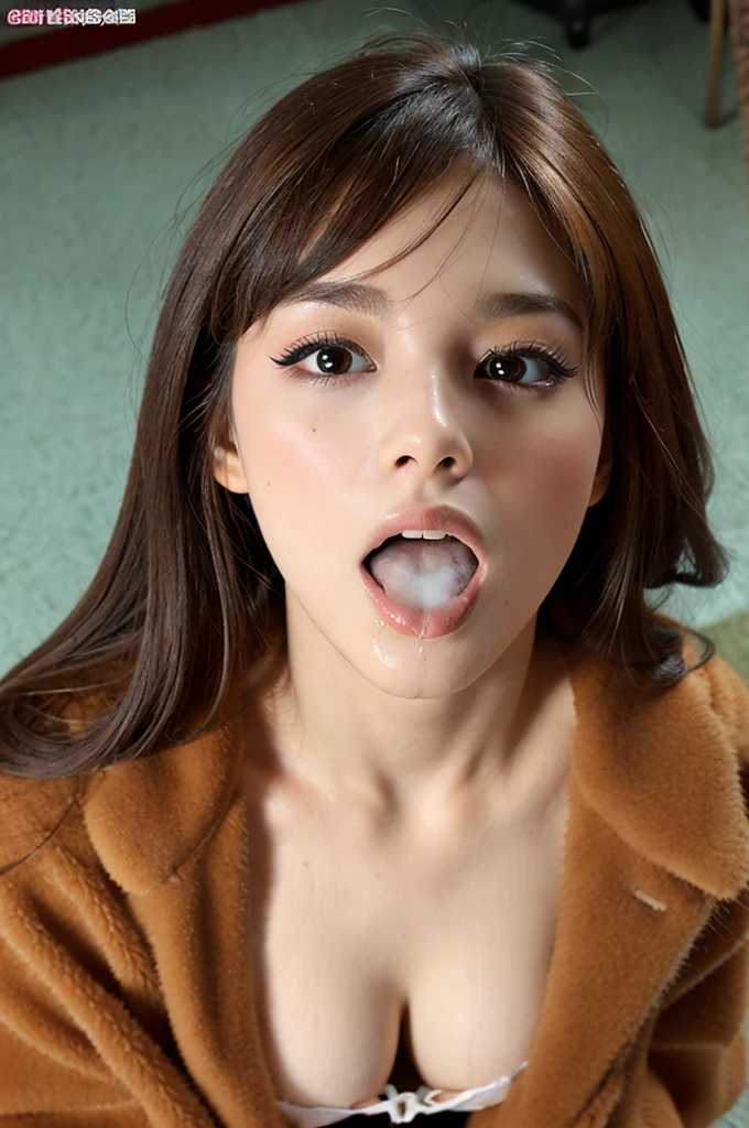 (Realistic:1.3、Ultra HD、Ultra-high resolution、8K、Female Japanese Housewife、寝室でBlowjobチオをするMature Woman:1.5、At the bed)、((Look Viewer:1.8))、(Extremely realistic skin texture:1.4)、(Realistic:1.3)、short hair、((Embarrassed expression:1.5))、(blonde:1.5)、48-year-old woman、Mature Woman、Ponytail Hairstyles、(Brown eyes:1.3)、(Face close-up:1.28)、(Sweaty:1.2)、(Nipplesを見せる)、((衣服から突き出たNipples,))、dress、美しいNipples、Nipples、(Shooting from the side:1.1)、Drooling、((Blowjobチオ:1.6、Blowjob、Cum in mouth、Bukkake))