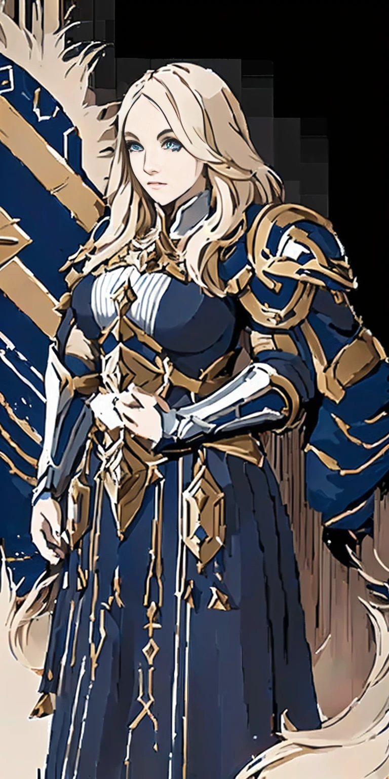 a woman in armor holding a shield and a shield, final fantasy tactics character, jrpg character art, granblue fantasy, rpg character, jrpg character, crisp clear rpg portrait, ragnarok online, ( ( character concept art ) ), rpg character art, pretty female cleric, fullbody rpg portrait, official character art