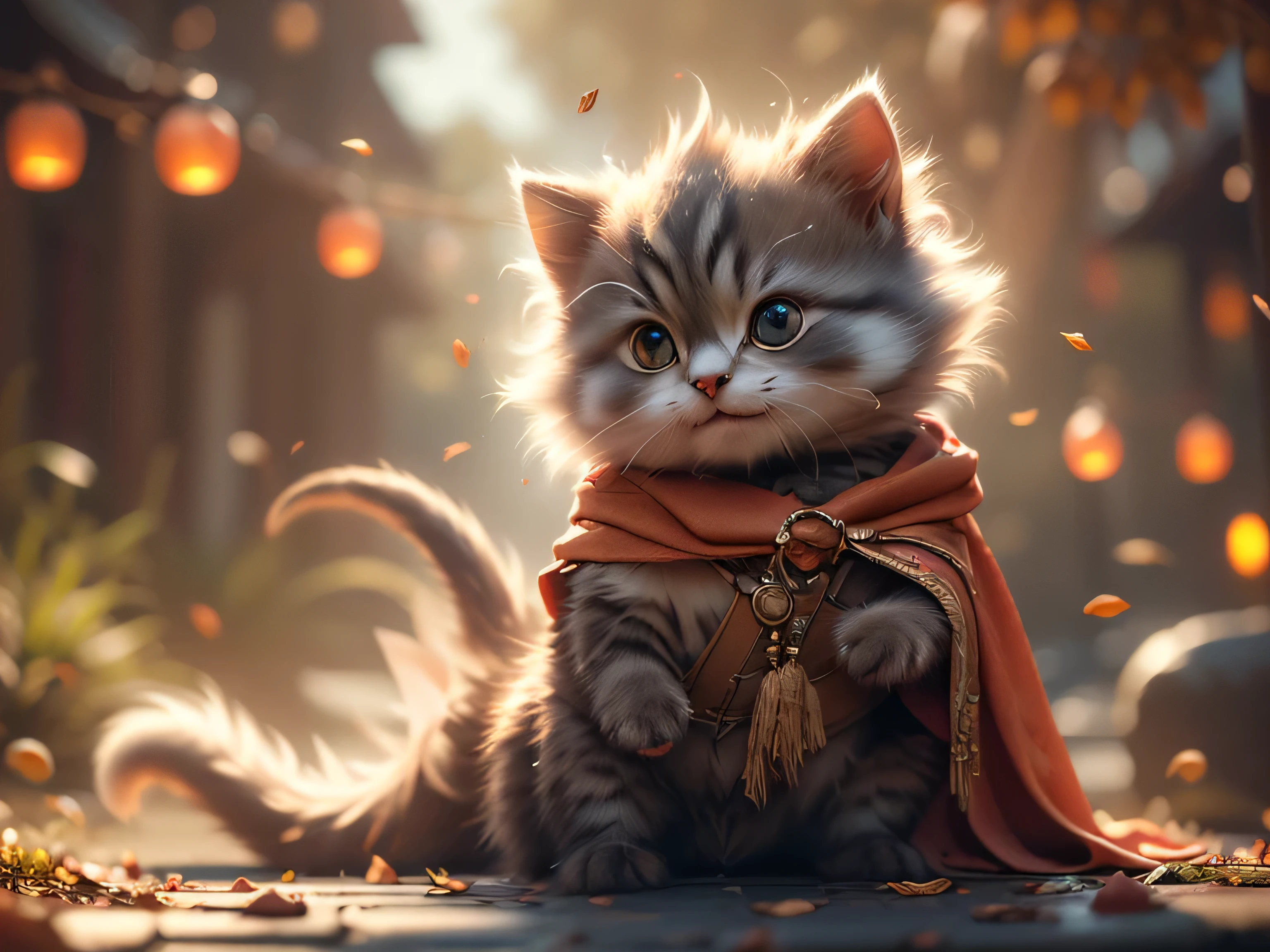 (Best Quality, Super Detailed, masterpiece, representative work, official art, professional, super high detail, 8k:1.3) Cute cat with round eyes, dressed in a bat costume, autumn, halloween, night, Natural lighting, Soft background, Photorealistic, Shining eyes, Sharp focus, Sweet and mischievous look, Hint of mischief, Dreamy atmosphere, Delicate details, soft volumetric light, (backlight:1.3), (cinematic:1.2), intricate details, (ArtStation:1.3)