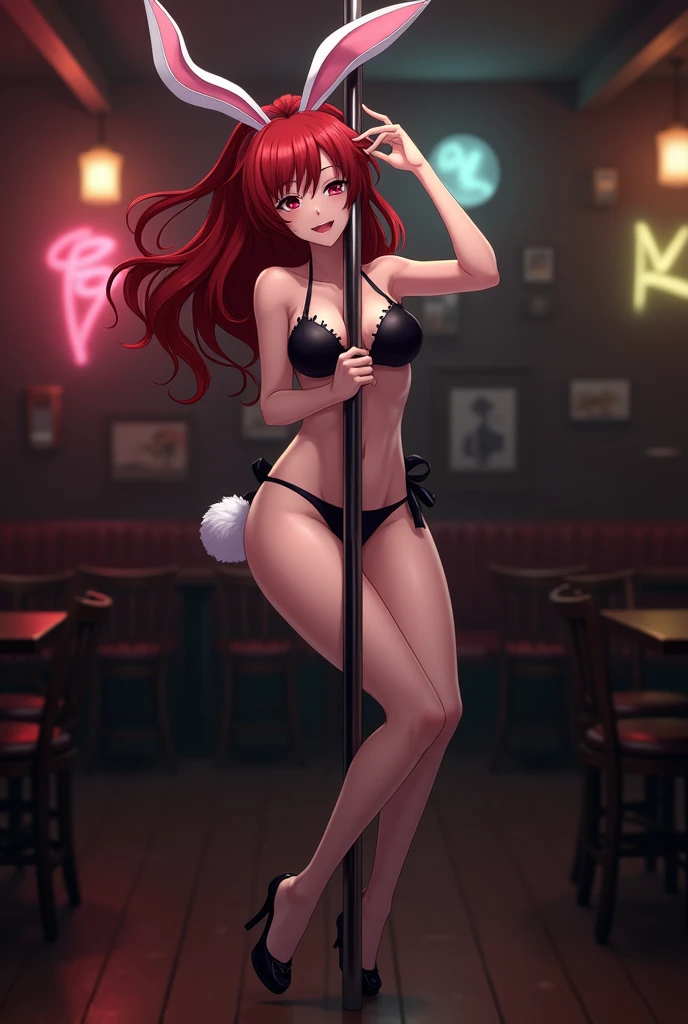 cartoon,Big TV,There are many sexy girls performing on TV.