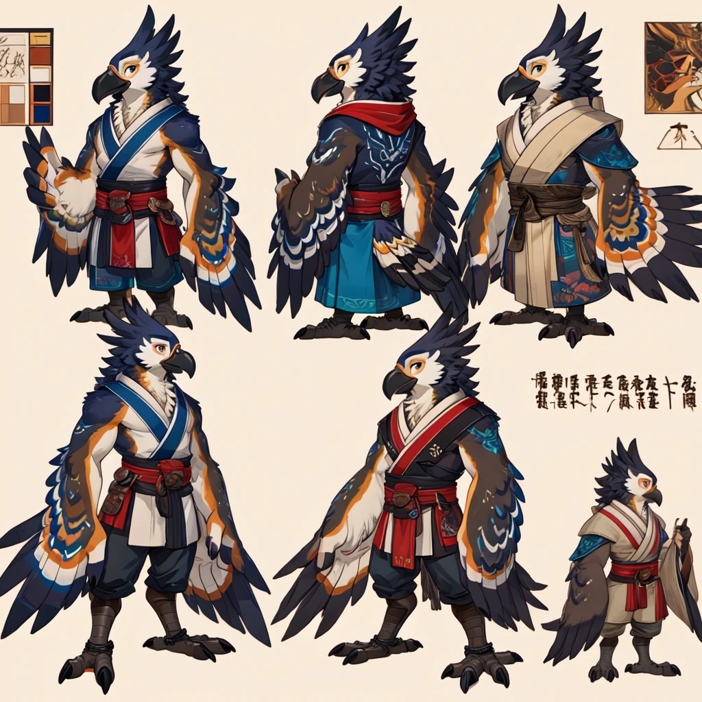 realistic texture, 24k, highly detailed, professional photography, highly detailed, (Multiple views of the same character, same person with the same clothes in different poses, character sheet of poses and expressions:1.2), male half lizard guy with tech clothes, clever and astute, (clear background, white background, no background:1.2), <lora:Creature_Design2_V1:1> , perfect lizard fingers