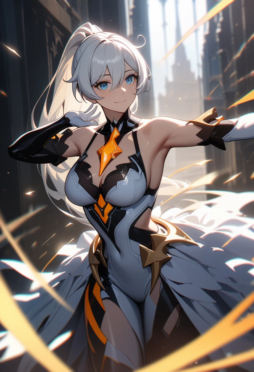 (anime mode) , amber yellow eyes, white short hair, white dragon wings, white dragon tail, teenage girl --auto --s2