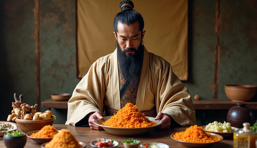 Cover for restaurant on Ifood with oriental features, Italian pasta dough, Indian spices and alcoholic beverage 