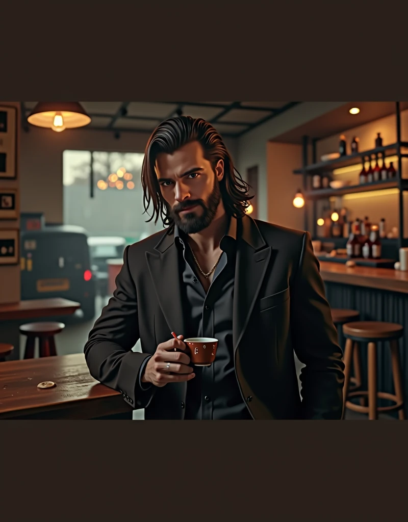 Jesus Christ drinks a cigarette