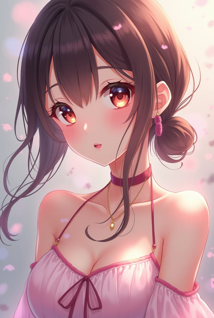 generates an anime girl without a bra
