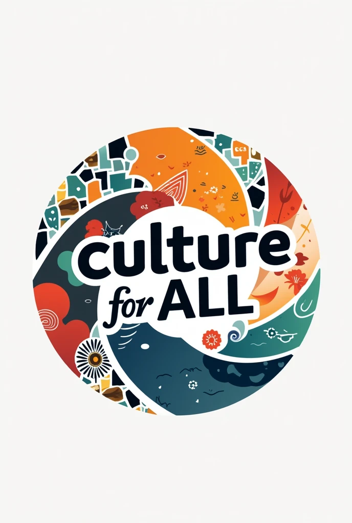 Create a logo for an NGO with the name culture for all with the name in the logo