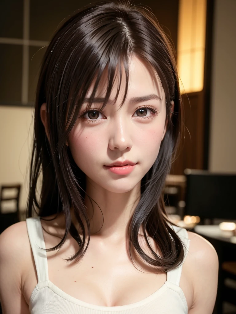 cute adorable naked girl, smiling, on the bed,  black hair, sweaty, hyper-realistic, detailed face, beautiful eyes, detailed lips, long eyelashes, gorgeous skin, amazing body, dynamic pose, natural lighting, golden hour, vibrant colors, masterpiece, high quality, 8k, ultra-detailed, photorealistic, pregnant