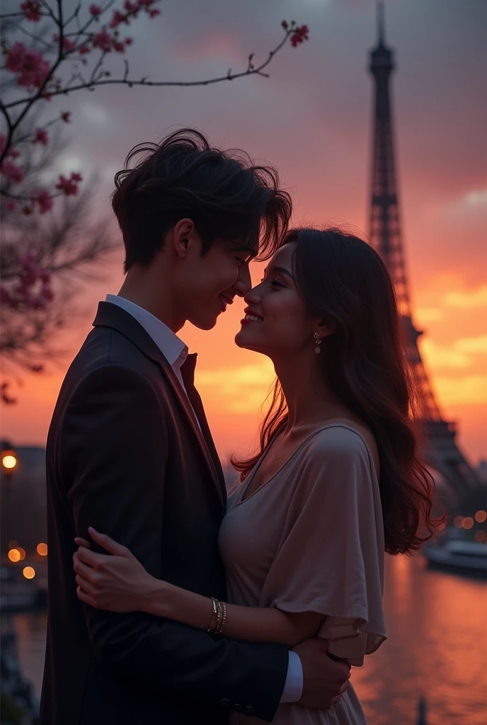 (8K), (best quality), (muste piece: 1.2) The Eiffel Tower shines on a night of lingerie Rendezvous Sweet scent、A veil of secrets makes my heart pound Chorus Shadows swaying in the street lights A dance floor just for the two of us Glasses of champagne pile up A night of dreams Verse 2 Stardust falls Surrounded by the light of the Eiffel Tower We swear eternal love and share a kiss Chorus Shadows swaying in the street lights A dance floor just for the two of us Glasses of champagne pile up A night of dreams Outro In the shadow of the Eiffel Tower We whisper words of love Until we meet again