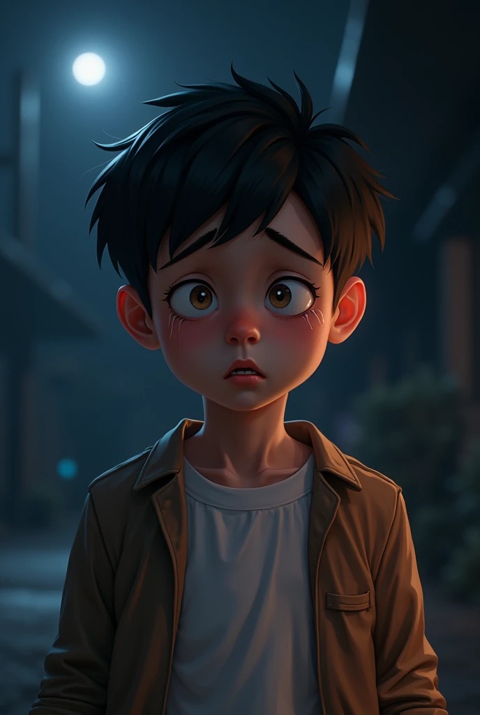 Main man character's disbelief in ghosts at night