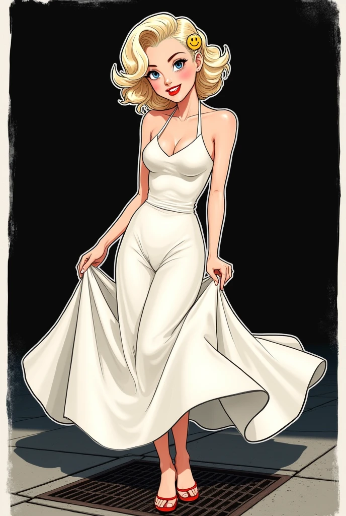 (masterpiece, highres, 8K, highly detailed, intricate, colorful, vibrant image, sharp focus, digital blending, 4K, trending on pixiv, best quality:1.3) Holli Would ((mid high school uniform)) solo, mature female, 40yo, milf, curvy (white skinned female:1.15) white skin, 80s and 90s. Old School Art, bonde short hair, light make up over
