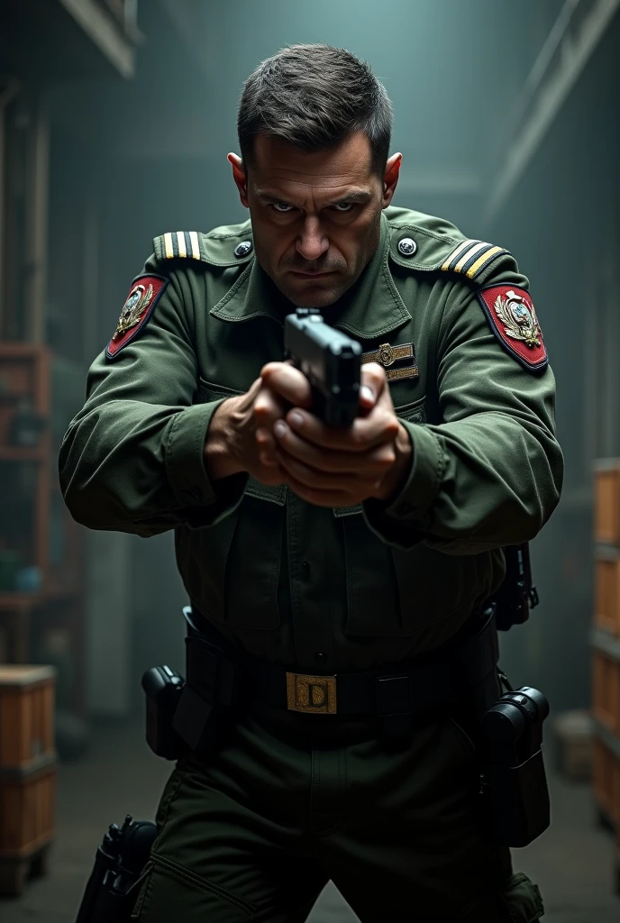 Extremely detailed, Very realistic, very sharp, ultra-realistic realism, Ultra photo realsisim, Best quality, arma, standing, Glossy, Holster, Adult long face, 50yearsold, sharp jaw, Faces are visible, Very short hair, face, adult face, Long face, Rough face, helmet, No skin, Military pose, helmet, Holster, exploited, Black latex dieselpunk cop, Plated, Heavy palanquin, in line, Men