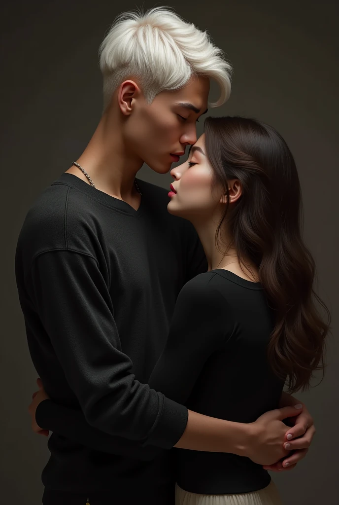 dark colored hair, Beautifully styled hair