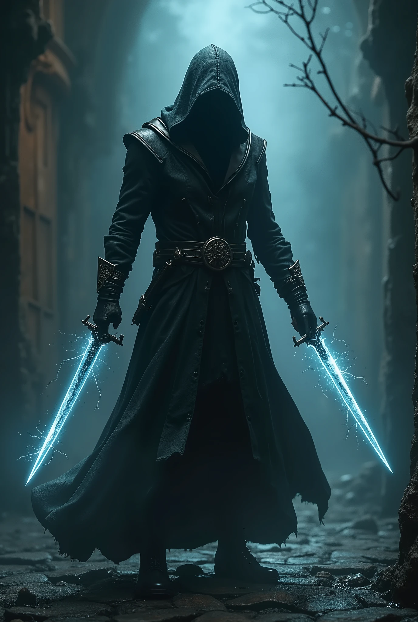 Best Quality, masterpiece, 4k, 8k, wallpaper, award winning photo, professional photography, hyper realistic, portrait shot, a male villain with dark magic, 45, tall and muscular , black robe adorned with ancient runes and magic symbols, angry face and ruthless,side view, low angle, full body, back light, wear cloths,full weapon 