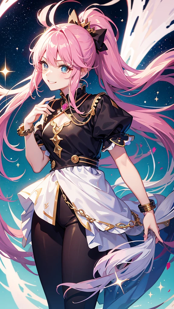 SFW Cosmic Version, ((delicate hand, ultra detalhada)), (dedos super detalhados), (obra-prima: 2.4, melhor qualidade: 3.2), long eyeslashes, ((rainbow hair)), (glitter no cabelo), (imagem real, detalhes intrincados), 1 mulher, sozinha, (MILF), (MILF), (MILF), (branca), (quadril largo), ass, corpon, (bunda extra grande), ((cor olhos: loiro, olhos amarelos, pupila loira, hearts in the pupils)), olhos afiados, Accessories: anel dourado, brincos de aro simples, concha coLar, ((cabelo: long rainbow hair)), (Hair: Rainbow hair horns), hair messy, chifres, ornamento de cabelo, ((jaqueta vermelha, saia beliscada)) ((maquiagem: sombra preta nos olhos)), pele brilhante, (Location: heaven), Nevoa, nebula, smoke billowing, raios, Tornados