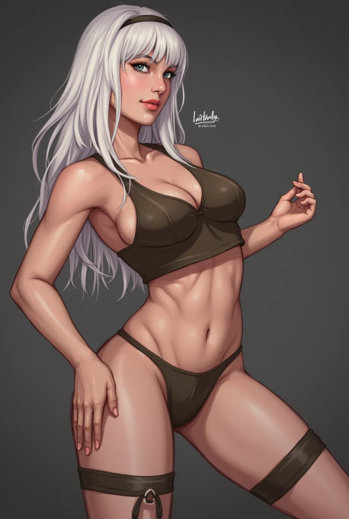 Women with giant tits .pose facing forward