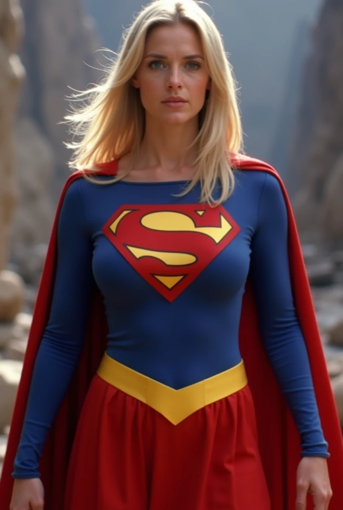 ACTRESS HELEN SLATER AS SUPERGIRL IN THE MOVIE:SUPERGIRL FROM 1980