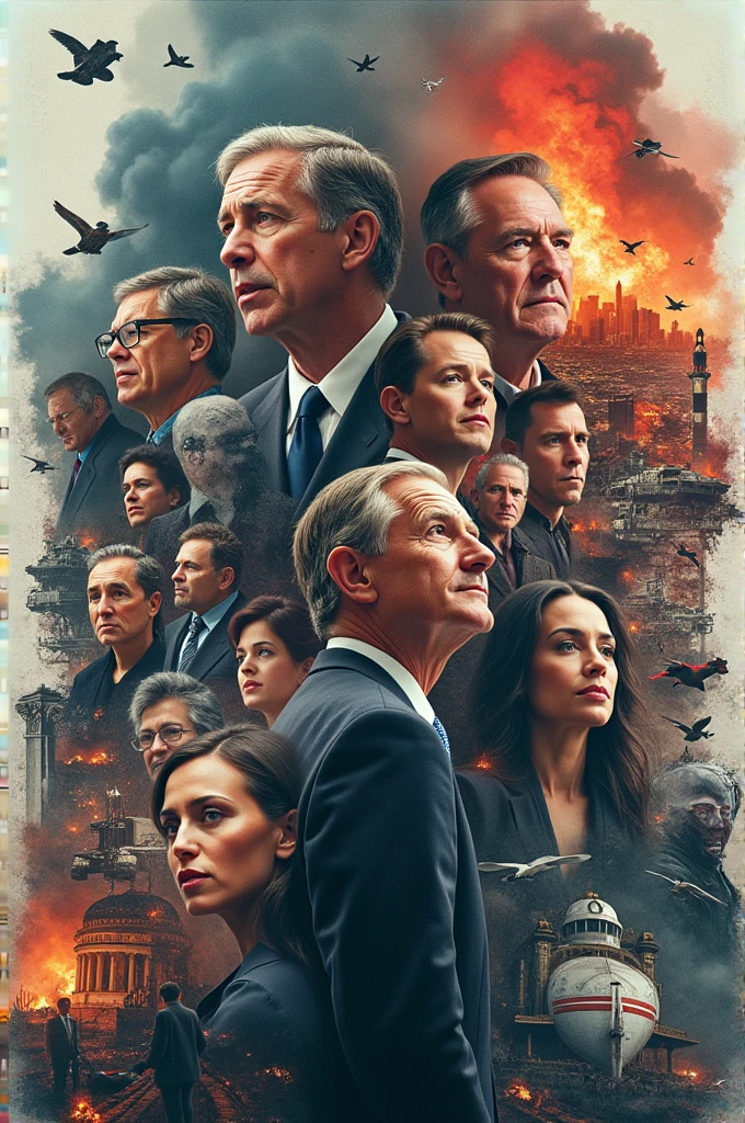 large crowd of people、An emergency call is received at an American air force base.、Officers were milling around with tense faces on their faces.、one who prays to god、the one who starts crying、uproar、