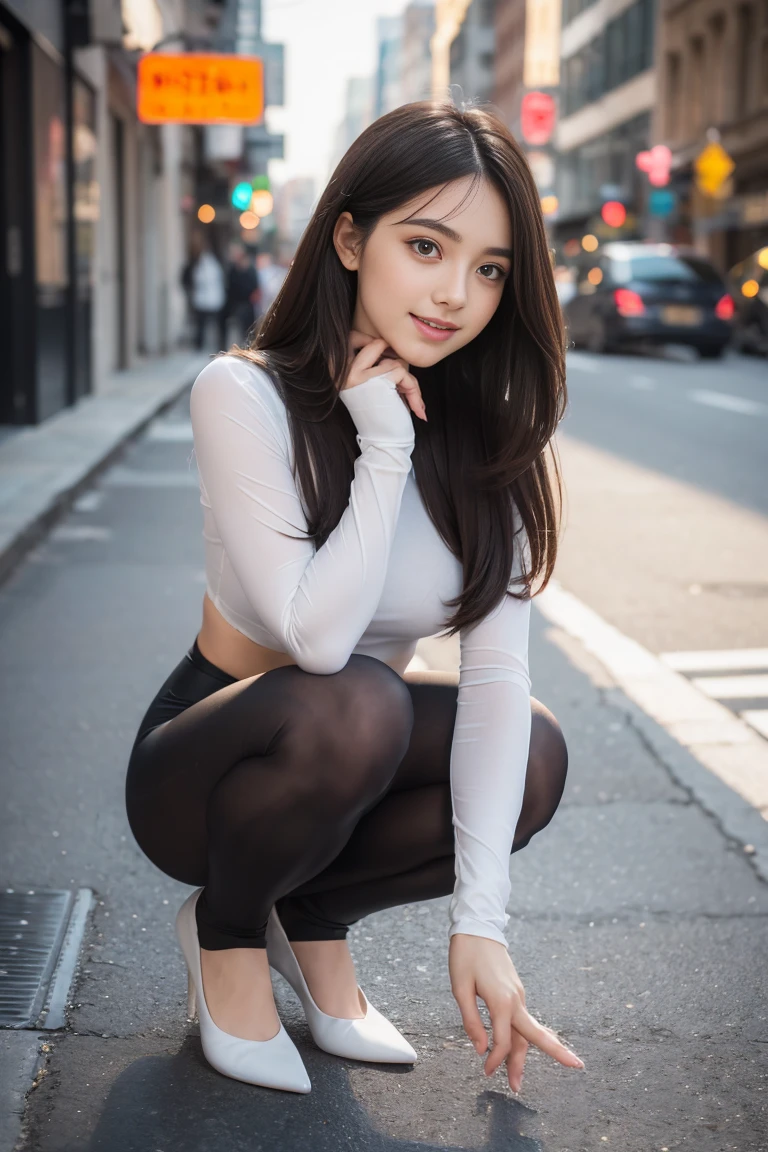 tmasterpiece,Mejor calidad,(foto oscura:1.3),Realista,Mujer 1,flequillo plano,stunning innocent symmetry face,sudadera,emocional,ulzzang,(pureerosface_v1:0.7)Asian girl with delicate face,Frennant,concebir,Bodysuit de cuero, Traje de gato, Llevar traje ajustado, Prenda slim de cuero negro, Body de disfraz de conejo de cuero, Traje de cuero negro, con un Traje de gato negro, Ropa de cuero ajustada, Traje ajustado de cuerpo completo, Vestida con un traje completo de cuero, Ratex, Ropa de cuero, Llevar medias negras.......,Usar medias y medias, medias, musloalto, usar medias, Se usa en medias, medias de seda, Medias largas y blancas, Esposa, sexy-s 100,usar medias, Medias de pantimedias, Calcetines en la rodilla, Medias de terciopelo, escarpado,Botas altas, Botas hasta la rodilla, Botas pesadas, Botas de piel, Botas, Usar botas de combate altas, Botas hasta la rodilla, Botas de combate, Botas asesinas, Botas marrones, brown ) ), Botas enormes, Usa botas marrones.,Expresiones bloqueadas、Melancholy、s boca abierta、dolor、I'm embarrassed、(Get off barefoot;、Covered in dew、Volante negro desnudo)、Lente trasera、peeping from behind、Ver todo