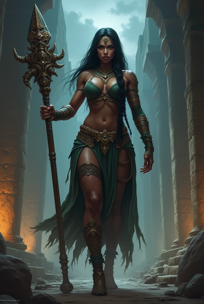 black and white line art, close scene, fantasy, lovecraftian, inside tunnel, ominous pit full of tentacles, digital high quality, muscled athletic black dark ebony elf woman, (sorceress double slit skirt, sarong), fishnet, white bubbling glowing fluid inside pit
