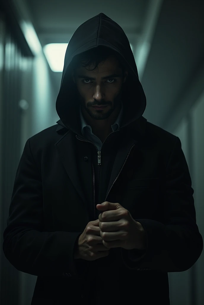 (handsome man holding cigarette, metal hand sign), 1 man, detailed face, beautiful eyes, sharp jawline, intense expression, moody, dark lighting, (dramatic, cinematic, chiaroscuro lighting:1.25), (realistic, photorealistic, photo-realistic:1.37), (best quality,4k,8k,highres,masterpiece:1.2),ultra-detailed, 3d render, studio lighting, hyperrealistic, hyper detailed, highly detailed, sharp focus, physically-based rendering