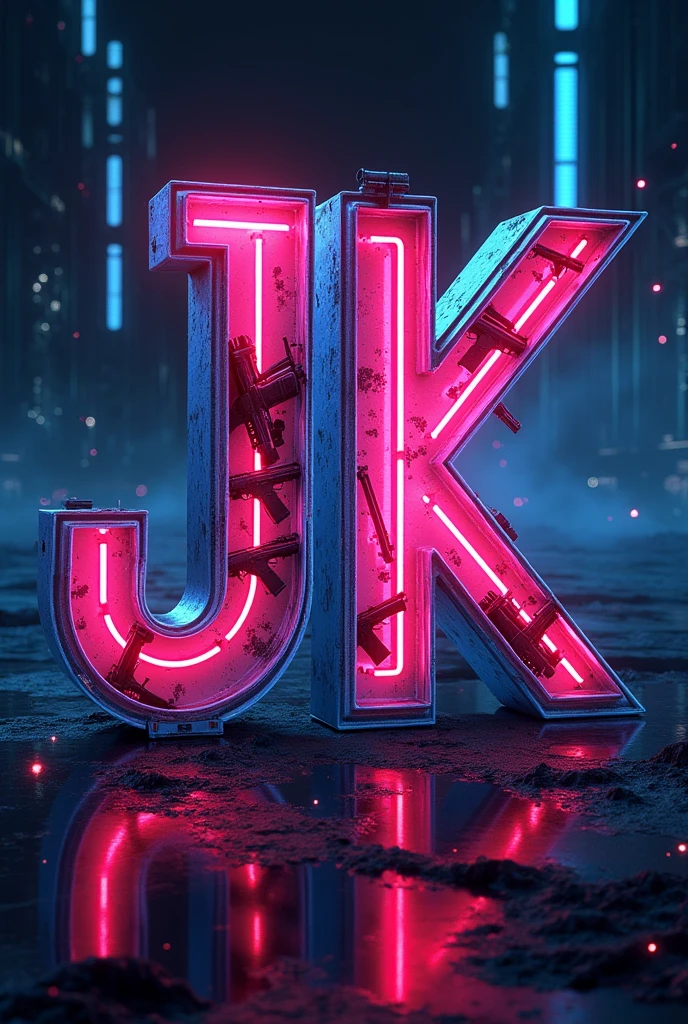 Urban youth logo of a letter K and N backwards