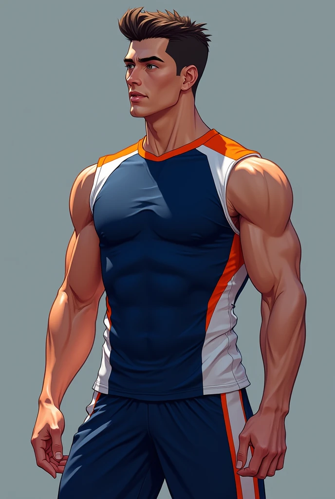 Henry Cavill, Physical education teacher uniform, sweaty, chest hair, body hair, bulge