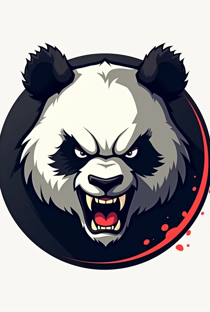 Sk_gaming name logo with blood and panda 