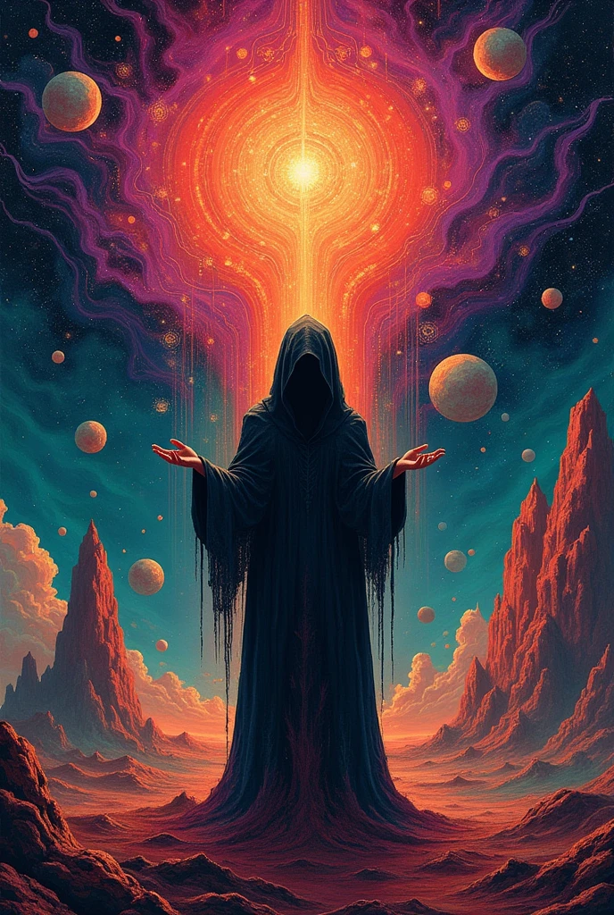 Legend of Zelda style art of a painting, colorful, <lora:SDXLGhostStyle:1> GhostlyStyle, the dark and creepy haunted Charon on the river styx. dream-like illustration, surreal fantasy, inspired by Tadeusz Brzozowski, behance contest winner, geometric abstract art, vibrant tourism poster, setting sun, miro, amoled wallpaper, vibrant, fantasy, detailed, epic, heroic, reminiscent of The Legend of Zelda series, cinematic lighting, (rim lighting, side lighting:1.4), bokeh, 4k