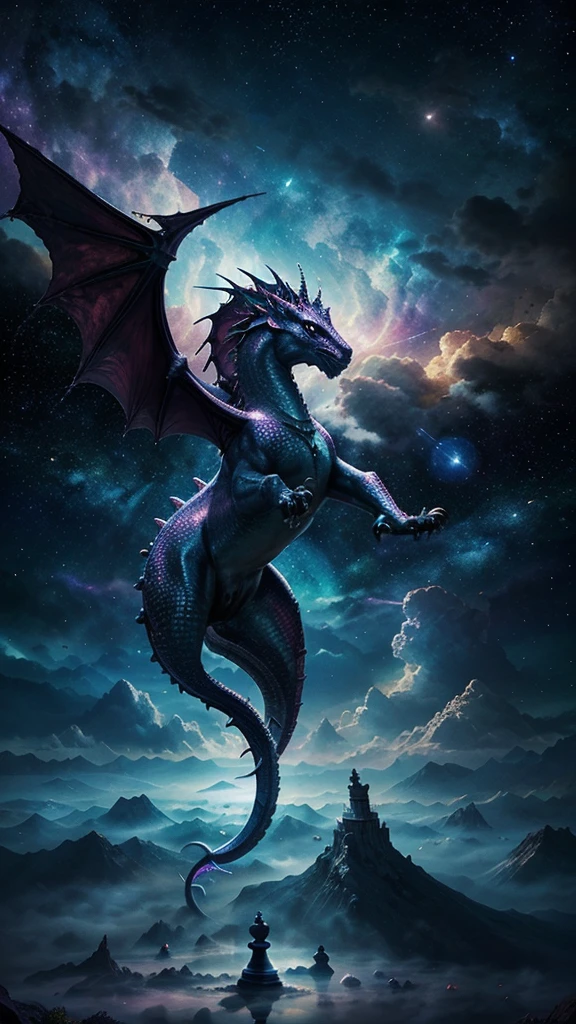Vast landscape photos, (looking at the sky and the wilderness below), "A rabbit, magical, anthropomorphic, girl, angry expression, glowing eyes, Wanruo mask, Hanfu, background of ancient Chinese streets, night." Genshin Impact Impact, Best Quality, High Detail, High Quality, Ultra High Resolution, OC Rendering, 8K" Standing in a Flower Field and Looking Up, (Full Moon: 1.2), (Meteor: 0.9), (Nebula: 1.3), Far Away Mountains, Tree Breaking Making Art, (Warm Source: 1.2), (Firefly: 1.2), Lights, Purple and Orange, Intricate Details, Volumetric Lighting BREAK (Masterpiece: 1.2), (Highest Quality), 4K, Ultra Detailed, (Dynamic configuration: 1.4), Highly detailed and colorful details (rainbow color: 1.2), (Sparkling lighting, atmospheric lighting), Dreamy, magical, (Solo: 1.2), (Ying Dragon God), (Through the clouds), (Top of the mountains), (Complex), (Super Detail), (Starry Sky Background), (Stout Limbs), (Moon Night), (Ultra Clear), (Best Quality),
