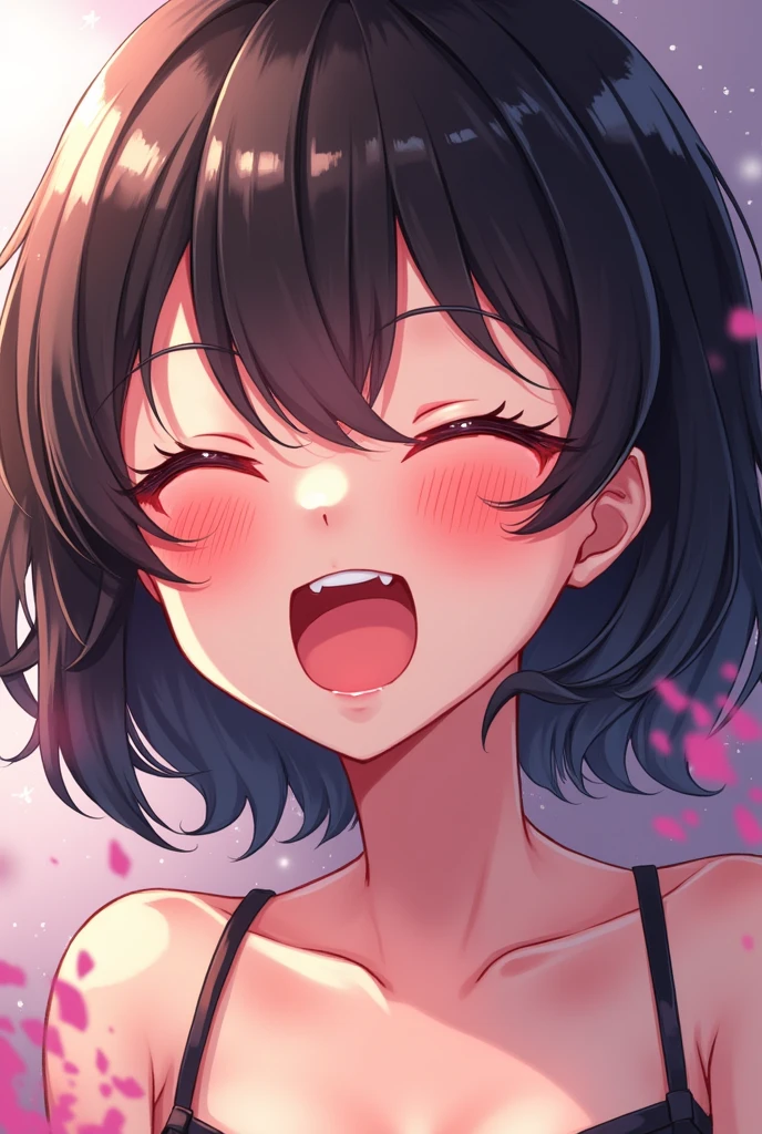 1boy,1woman,mature woman holding boy's penis,blowjob,woman,black hair,woman focus,penis on mouth,look up,sweaty,bukkake on face,naughty bunny costume,at nightclub,cum,detailed skin,no bangs,sucking,suffering,(blushed),trembling,short hair