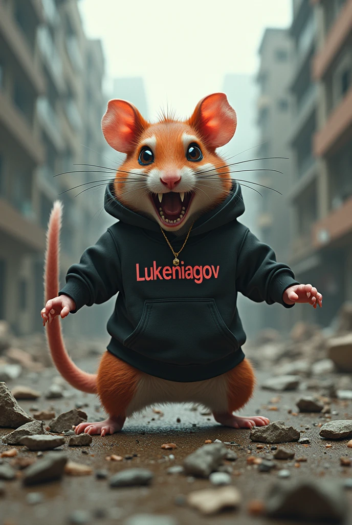 Create a front facing fish man with a sweatshirt that says duty and make him hack and with a hacker background