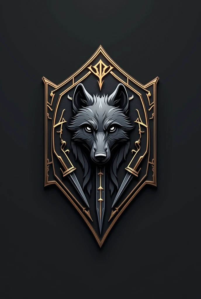 Create a powerful and imposing logo for the name "Force Parabellum", that must transmit strength, leadership, and readiness. The central image must integrate elements of war or defense, como um escudo estilizado ou uma sword discreta, suggesting protection and preparation. Also add the figure of a wolf, A symbol of courage, intelligence, e leadership de grupo. The wolf can be stylized, with minimalist and modern lines, placed next to or at the bottom of the cross, sword, staff and axe.
The lines must be elegant, with a touch of nobility, evoking a timeless style. The logo may include the name "Force Parabellum" in bold, angular letters, with a typography that conveys security and solidity. Dark colors like black, metallic gray, and touches of gold should be used to express power, força e leadership.
O design deve ser unissex, balancing masculinity and universality, maintaining a sophisticated air. The graphic symbol must be versatile for use in multiple formats, as social networks, t-shirt prints, e sites.