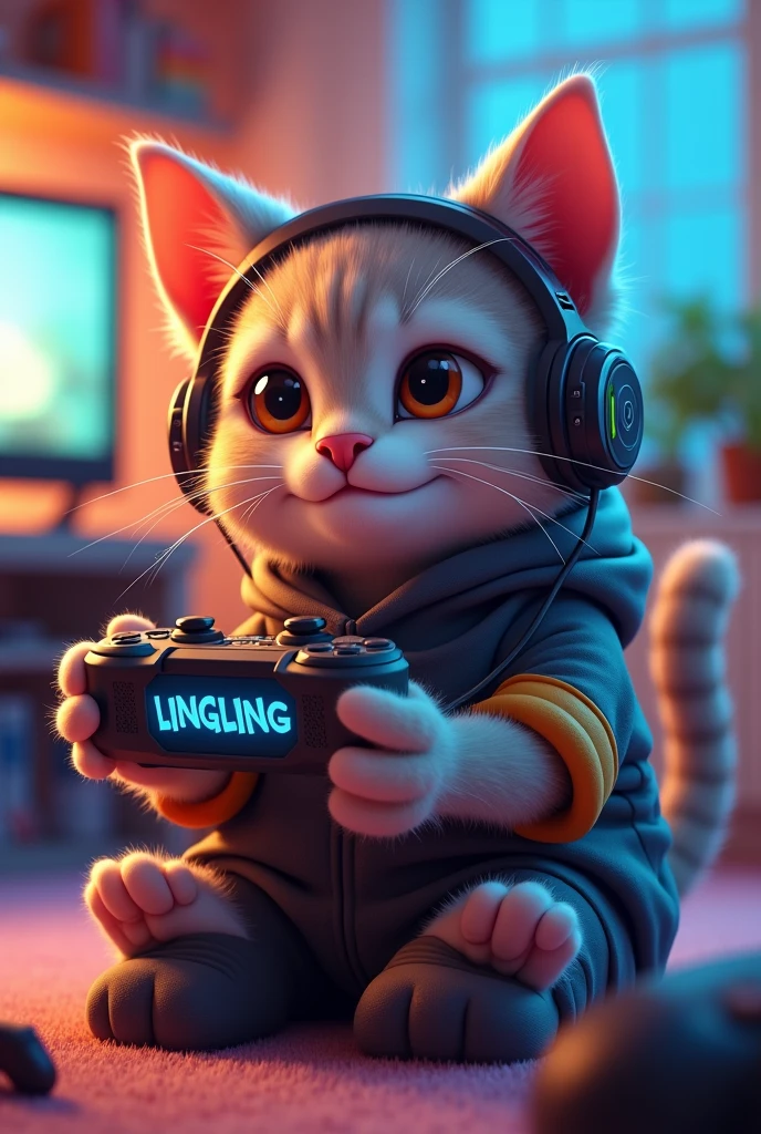 (((Cute young cat, chibi)))， Logo design， movie light effect， 3D vector art， Cute and quirky， Fantasyart， Bokeh， handpainted， digitial painting， gentle illumination， Isometric style， 4k resolution， photoreal render， High level of detail clean， Vector image， Photorealistic masterpiece， professional photoshooting, ((sitting in computer chair, in bedroom, playing video game, dark room, low light, monitor glow)), pants down, bottomless, isometry，vibrant vector, (hyper penis:1.5), (hyper balls:1.5) (((fat balls, huge penis, huge balls))), (very long penis:1.5) erection, foreskin, hoodie, detailed anisotropic fur, ((subsurface scattering)), ((((((huge cumshot, glossy translucent cum, orgasm, excessive cum)))))), very fluffy, wide body, ((zaaru)), syuro paws, exhibitionism, [audience silhouette], exhibitionism, looking pleased, ((bright blue glow, intense bloom, glowing clothing, glowing blue floating lights))