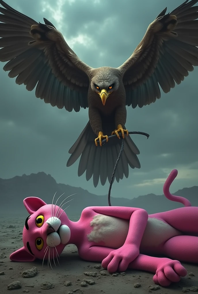 photorealistic, solo, ((((squatting position on ground, hyper canine knot penis, hyper balls, feral eagle, hyper excessive cumshot, screaming)))), hyper realistic, cinematic colors, cinematic lighting, incredible detail, 16k resolution, award winning photography, ((((feral, side view))))