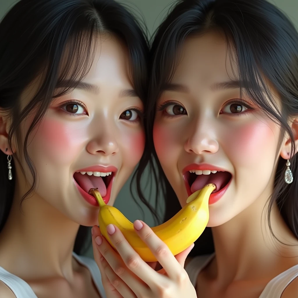 A playful scene unfolds as a girl and boy, both with bright eyes and mischievous grins, engage in an intense lemon-eating competition. The camera frames their faces and the lemons, capturing the concentration and determination etched on their youthful features. Soft, warm lighting illuminates the duo, highlighting the vibrant yellow of the lemons and the joyous atmosphere. In the background, a blurred cityscape provides a lively contrast to the focused subjects. The composition emphasizes the friends' dynamic energy as they enthusiastically compete for the title of top lemon eater, (masterpiece, best quality, Professional, perfect composition, very aesthetic, absurdres, ultra-detailed, intricate details:1.3)