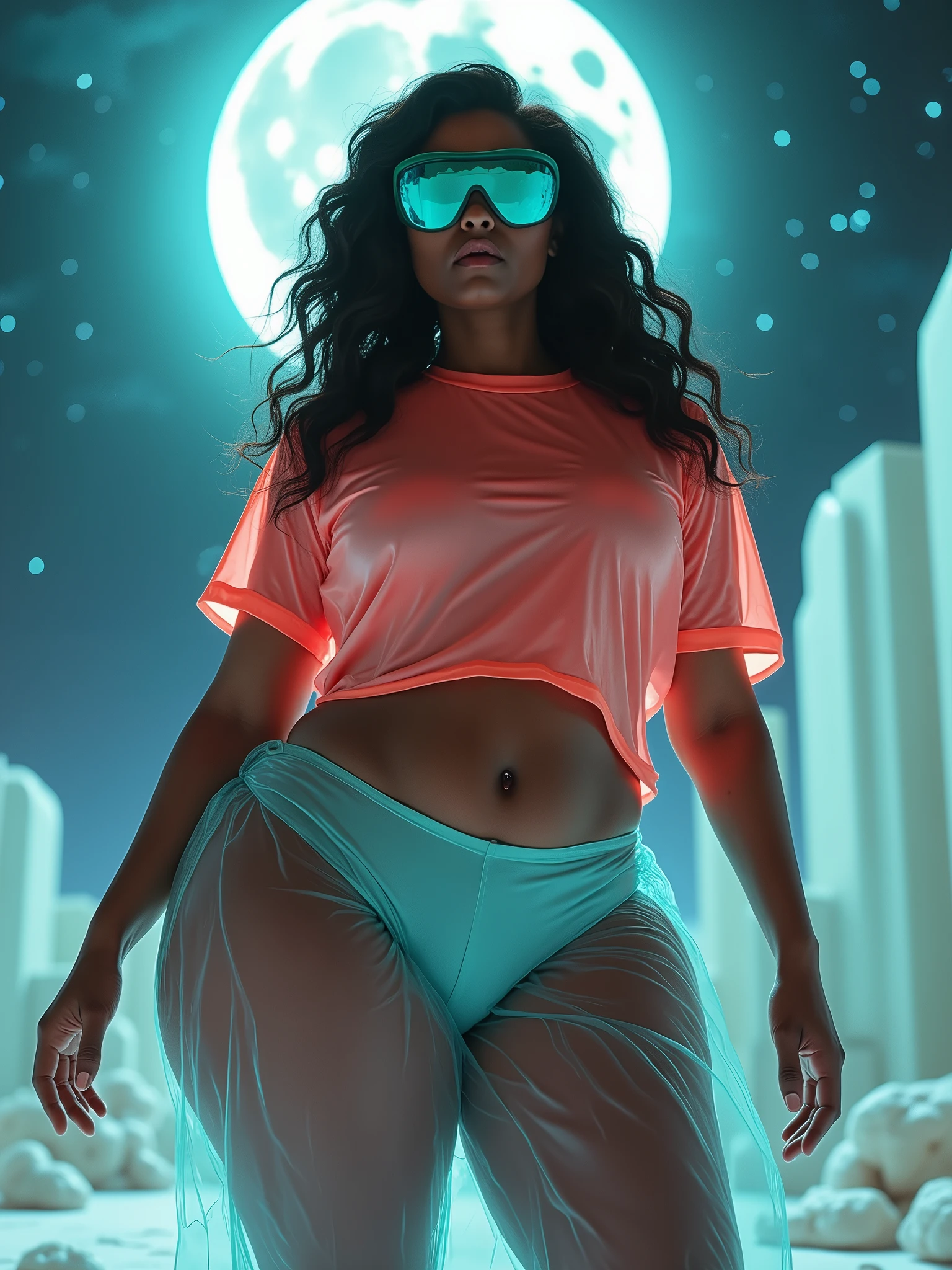 (CherokeeDass × Vixen × Selenis Leyva × Blac Chyna × Megan thee Stallion), Rear view of an adult woman with a small ass , The hairstyle is a double ponytail, a miniskirt, a dark melanin, mainly lilac and golden yellow tones, une Size de guêpe incroyablement , with lots of transparent inflatable pieces and puffed sleeves, Physicist : (but : hips : Size : buttocks : ), (focus : 2), trend in DynastySeries, cellophane sewing, la circonférence des membres inférieurs dépasse de loin les 200 pouces de hips et des jambes épaisses, elle a des mesures de hips massivement immenses et réalistes