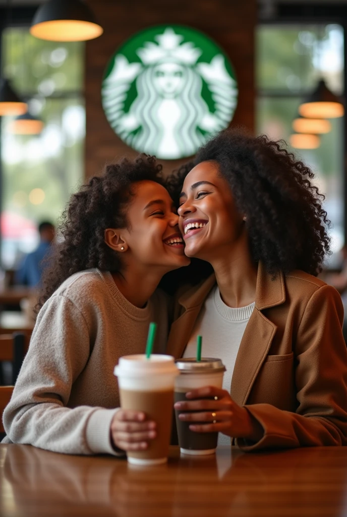 character cute brown skin cansada com copo de cafe