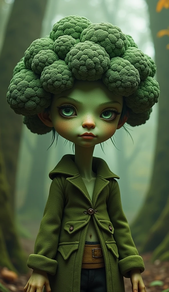 The face of a woman made of vegetables,surrealism