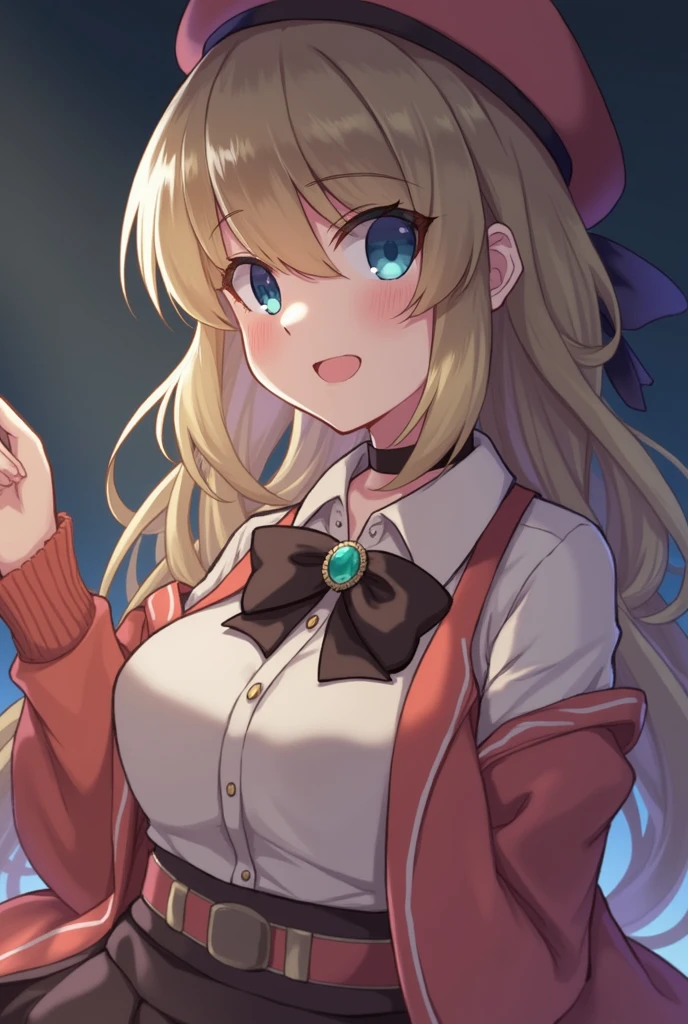 Elysia From Honkai Impact 3rd with Indonesian High School Uniform and transparant background