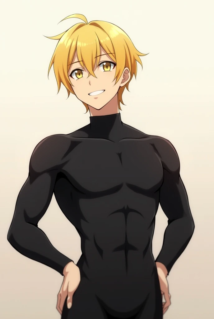 (masterpiece, best quality:1.2), solo, male focus, 1boy, anime boy, short orange hair, blue eyes, teenager, toned slender body, anime style, my hero academia style, android, humanoid robot, robotic features